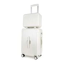 JLY Premium Lightweight 3-Piece PC+ABS Hard Shell Luggage Set, Cabin, Medium & Large Suitcases, Built-In Cup Holder, Wet/Dry Storage, TSA Combination Lock - Ivory White - View 15