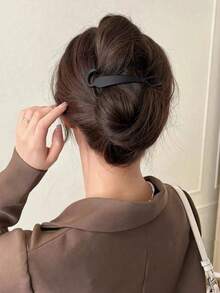 Neue hochwertige Bananen-Haarspange für vertikalen Pferdeschwanz, minimalistische nahtlose Haarspange für den Hinterkopf, Haarschmuck für Frauen, Valentinstag, Halloween, Haarstyling-Tool, Accessoire für lockiges Haar, Herbst, Reisen, Damenschmuck, Haarspangen - Verschiedenfarbig - Übersicht 5