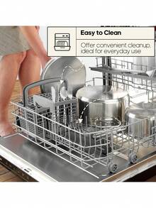 4 件套不锈钢便携式餐具套装，带盒旅行用具，可重复使用的露营餐具套装，包括叉子、勺子、筷子和盒子，适用于西餐厅、厨房、午餐盒、办公室、野餐、日常用餐、圣诞节、各种组合作为圣诞礼物 - 銀色 - 查看 5