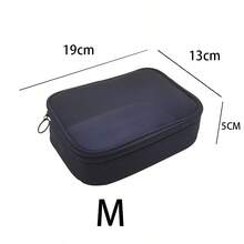 1个装化妆品收纳旅行洗漱包，尼龙网眼透明大容量经典多功能收纳包，适合居家、旅行或户外使用，女士和女孩化妆旅行洗漱包，透明必备品收纳包，拉链配件，美甲包，化妆包，化妆品收纳包，化妆袋，小化妆包，化妆包，大化妆包，圣诞礼物，小包，手拿包/小手提包，化妆品收纳包，小包，刷子收纳袋，迷你收纳袋，大容量收纳袋，圣诞礼物，女士礼物创意 - 無色 - 查看 11