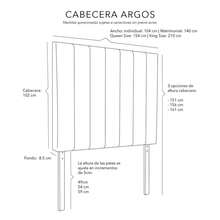 Cabecera de cama doble Dicasa Argos - Verde - Ver 7