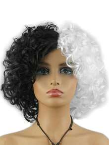 Xale com estampa de leopardo e padrão dálmata (1 peça) / Xale de 155 x 42 cm com peruca de bruxa preta e branca para festas de carnaval, acessório para fantasia de bruxa preta e branca, xale com estampa de leopardo, lenço, capa, peruca de bruxa preta e branca, acessórios para fantasia de baile de inverno, carnaval e Ano Novo. - Multicolorido - Ver 10