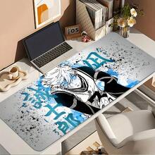 1pc Anime Gaming Mouse Pad & Desk - Non-Slip Rubber Base, Washable Surface, PC, Office, Home, School - Anime Desk Decor Fans, Computer Setup, Dynamic Illustration, Smooth Texture, Workspace Essential, Office Workers - 11.81x27.56英寸 - 查看 2