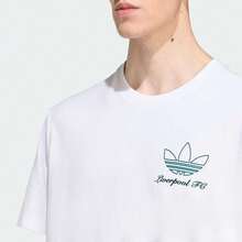 Adidas 利物浦足球俱乐部男士 ICON GR TE 短袖T恤，针织无领短袖 TJZ1593 - 白色 - 查看 3