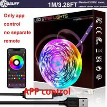 卧室LED灯带，带智能APP控制，可开关定时，可调整亮度，可调整颜色，多种动态模式，APP具有音乐同步变色功能，可裁剪，安装非常方便，5V电压，适用于儿童房装饰、卧室装饰、客厅装饰、节日氛围灯、趣味灯 - 彩色 - 查看 11