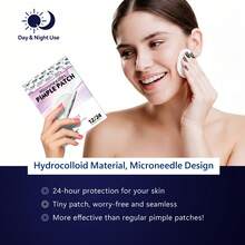 12片/24片装祛痘水胶体贴，强效吸收，温和不刺激，不含酒精，茶树精油精华