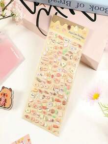 DIY Creative Decorative Children's Reward Stickers, Bear Sweet And Cute Foam Stickers, Animal Diary Hand-Held Book Decorative Stickers - Multicolor - View 8
