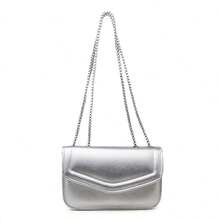 Basic Minimalist Metallic Crossbody Bag For Summer Parties. - 銀色 - 查看 5