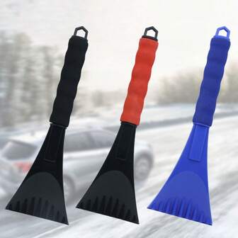 1个多功能冰雪刮刀，ABS耐用型汽车雪刷工具
