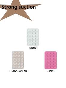 1/2/3/4/5pcs Silicone Suction Cup Phone Holder, No Residue, Universal Selfie Video Stand For IPhone/Android, Fashionable Desktop Accessory - Gift For Friends And Lovers