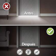 Dabi 2Pcs Puerta Tira de Sellado de Ventana - Protector y Guardapolvo para Puerta Autoadhesiva Cubrepolvo para Puerta Tope para Puerta de Bajo Puerta Reducción de Ruido Prueba de Polvo - Marrón - Todo (Marrn) - Ver 6