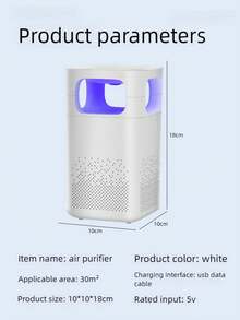 Efficient Anion Air Purifier: USB-Powered, Haze & Dust Removal For A Refreshing, Healthy Home, Bedroom & Office Environment - Multicolor - View 11