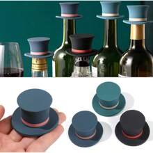 1/3个装硅胶酒瓶塞 - 红酒瓶防尘可重复使用密封圈，适合家庭和酒吧使用，是圣诞节、派对、节日、返校季、夏季、婚礼、圣诞装饰、生日装饰、圣诞餐桌装饰、圣诞庆祝活动和节日装饰的必备品。