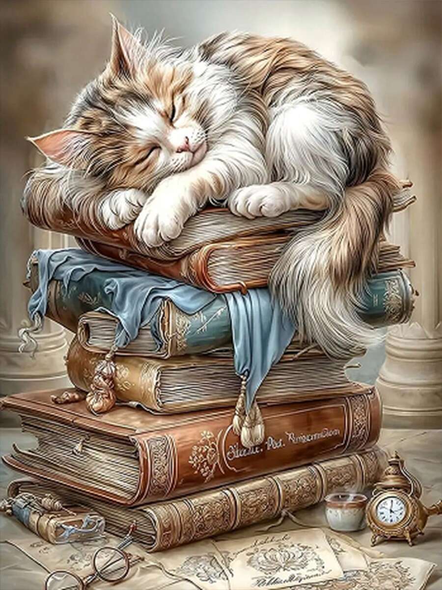 1pc DIY Diamond Painting Kit - Portrait Of A Woman, Home Decor, Full Drill, 30*40cm/40x50cm - Multicolor - View 1