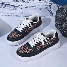 新款上市，畅销豹纹休闲运动鞋，系带健步鞋，低帮舒适运动鞋，校园风 - 紋 - 查看 15
