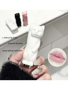 可爱猫咪润唇膏 - 无色，滋润保湿，修复干燥皲裂的嘴唇，抚平唇纹，秋冬季唇部护理的理想之选 - 多色 - 查看 4