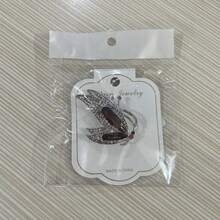 Vintage Rhinestone Crystal Inlaid Butterfly Brooch Women Girls Party Elegant Insect Enamel Pins(Purple) - Purple - View 4