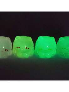 6/12/24pcs Luminous Mini Resin Jellyfish, Cute Sea Animals Miniature Jellyfish Figures Tiny Small Resin Jellyfish Figures Glow In The Dark Mini Resin Animals For Home Party Miniature Landscape Decoration(Random Color) - Multicolor - View 12