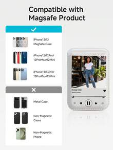 Customized Photo & Text Magnetic Wallet Card Holder, Compatible With IPhone 14 Pro Max 13 12 11, Card Holder Phone Case, Credit Card Holder, Suitable For Phone Case, Credit Card, Transportation Card, ID Card, Customized Album Cover, Customized Song Poster, Personalized Music Poster, Music Plaque Printing, Wedding Gift, Anniversary Gift, Housewarming Gift - Multicolor - View 8