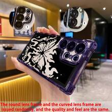Adecuado para funda de teléfono 25 ULTRA/S25/S24 Ultra/S24, funda protectora transparente impresa, protección de marco de lente, funda de teléfono unisex de TPU electrochapado - Colores mixtos - Ver 3