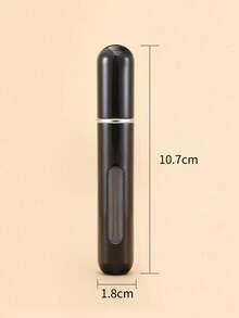 6ml Refillable Perfume Atomizer Mini Portable Spray Bottle - Leakproof Empty Pump Case For Travel Outgoing Daily Use Fine Mist Fragrance Dispenser Fit Purse Pocket Random Color - Black - View 2
