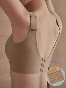 5Pcs Adjustable Strap Wireless Striped Bra Set, S-XXL Multi-Color Comfortable Breathable Bras For Daily & Sports Wear - 彩色 - 查看 6