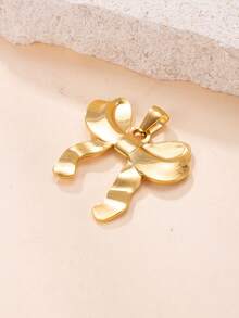 1 قطعة قلادة معلق هندسي أنيق وجميل من الفولاذ المقاوم للصدأ، مناسب لصنع المجوهرات DIY - الذهبي - مشاهدة 15