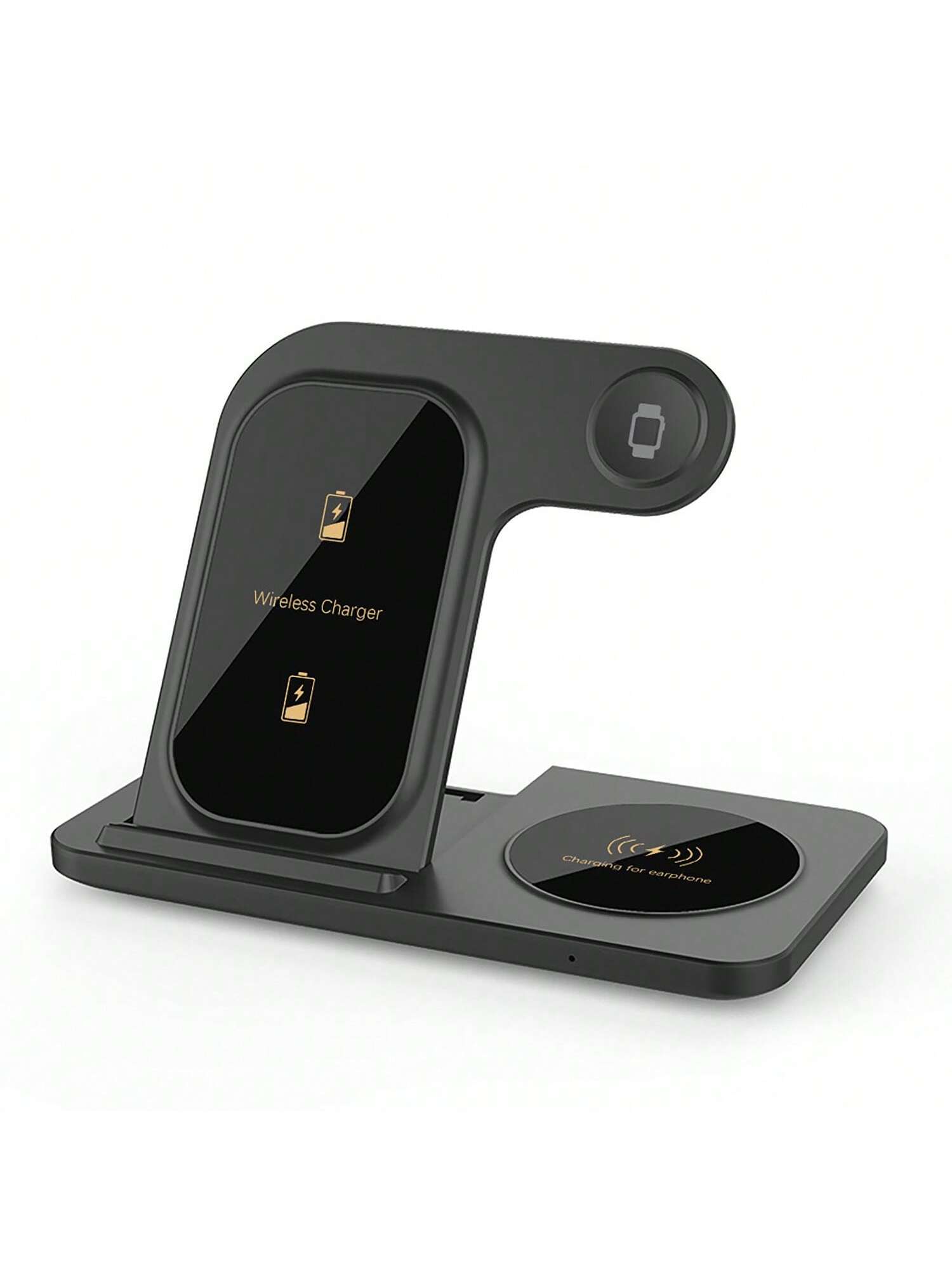 حامل شحن لاسلكي ثلاثي الوظائف قابل للطي بقوة 15 وا...