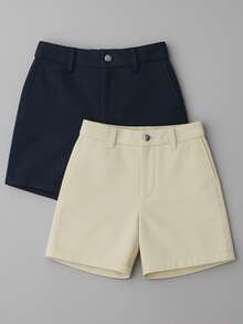 Men's Tailored Bermuda Shorts Kit, Preppy, Casual, Elegant - 海沙 - 查看 7