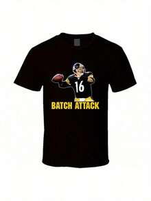 Pittsburgh Charlie Batch Attack T-Shirt - Black - View 8