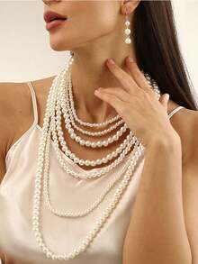 1pc Fashionable Hot-Selling Simple Alphabet Pendant Collarbone Chain Necklace - Letter - View 10