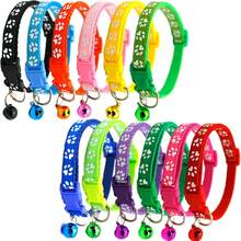 Universal Collar With Bell For Dogs And Cats! Colorful Designs + Bright Bell, Lightweight And Easy To Adjust. - màu đen - Xem 2