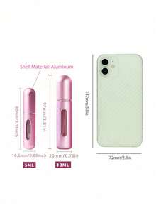 1个迷你可重复灌装旅行香水喷雾瓶，便携式香水泵盒，香水空喷雾瓶，适合旅行和外出，送给女孩、女士、妈妈的礼物，旅行必备，返校香水瓶，家居和浴室装饰