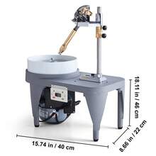 Gem Faceting Machine, 2800RPM Jade Grinding Polishing Machine, 110V 180W Rock Polisher Jewel Angle Polisher, With Faceted Manipulator And 1 Bag Of Triangle Abrasive For Jewelry Polisher - 2800RPM - View 9