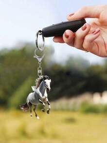 1pc White Horse Acrylic Pendant,Acrylic Keychain , Backpack Pendant, Bag Accessories,2D Flat Pendant,Multifunctional Accessories For Car Keys, Acrylic Decoration Car Pendant,Cute Horse Cartoon Family Keychain Bag Decoration ,Lobster Buckle Pendant,The Perfect Gift For Horse Lovers,Birthday Gift,Perfect For Car Keys, Backpacks - Multicolor - View 3