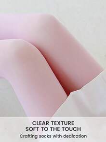 Damrosa, ljusrosa, genomskinliga strumpbyxor/strumpbyxor, moderiktiga, högelastiska bantningsleggings, lämpliga för affärs-, kontors- och fritidskläder, höst/vinter - Rosa - Visa 3