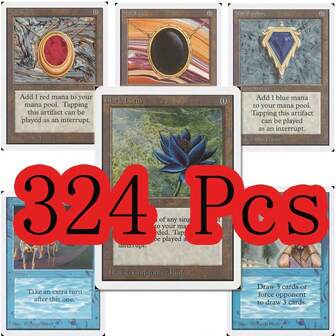 324pcs Black Core Cards P9 Dual Land Fetch Land Shock Lands Proxy Cards