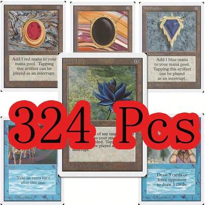 324 st Black Core-kort P9 Dual Land Fetch Land Shock Lands Proxy-kort