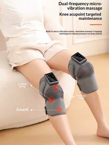 Heated Massage Vibrating Knee Brace, Warm Knee Massager With Heating, Rechargeable, For Joint Pain Relief, Arthritis, Elderly Leg Warmth - Multicolor - View 7