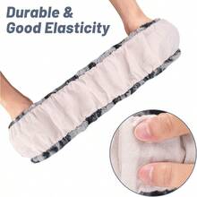 Accmor Fuzzy Car Steering Wheel Cover Universal Fit Fur Auto Wheel Cover And Handbrake Cover And Gear Shift Cover Set Leopard Winter Warm Fluffy Vehicle Wheel Protector Car Accessories For Men Women - Báo hoa mai xám nhạt/xám đậm - Xem 6