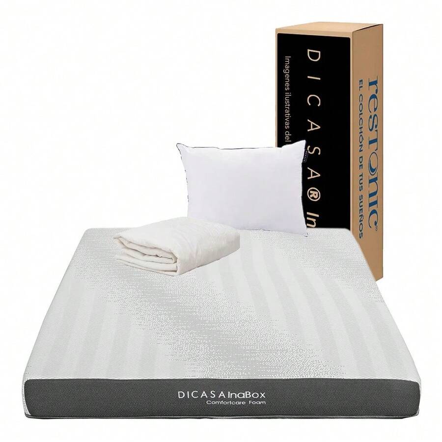 Inabox Mattress In Box With Ultra Protector And One Pillow - 白色 - 查看 1