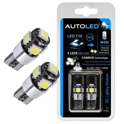 Ampoule LED T10 12V blanche sans erreur 10-SMD 3030 pour clignotants de voiture, éclairage automobile, ampoules LED, accessoires de véhicule