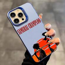 Custodia per telefono compatibile con Anime S-Samurai C-Champloo, per modelli 17, 16, 15, 14, 13, 12, 11 Pro Max e Air, con finitura opaca colorata, effetto aurora laser e protezione antiurto, compatibile con i modelli 17 Pro Max, 17 Pro e 17 - BIANCO3 - Visualizzare 5
