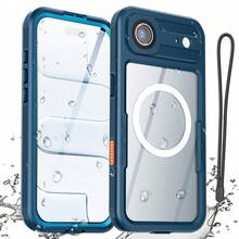 IP68 Waterproof Case For Phone 17 Pro Max/Phone 17 Pro/Phone 17/Phone Air Cover Magnetic Shockproof Heavy Duty Full Body Protective Built-In Screen Protector Dustproof Underwater Case - 水鴨藍 - 查看 9
