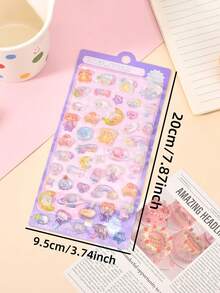 Cute Bears Dessert Food 3D Puffy Stickers Adhesive Sticker DIY Diary Stationery Sticker Gift School Office Supplies,Decorations - Gifts. Choices For Home Room Decoration, Party Decoration, Birthday Gifts, And Various Festival Gifts, Fashionable. Fashion Items. - Multicolor - View 8