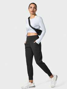 Summer Workout Women's Jogging High Waisted High Stretch Yoga Pants With Pockets Loose Bottom Pants Women Workout Casual Sweatpants Suitable For Casual Workout Exercise Wear Fall/Winter