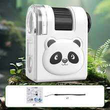 便携式显微镜,儿童户外探险,中小学生迷你显微镜,科学实验益智玩具(带紫外线) - 彩色 - 查看 15