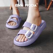 EVA MODAR Serie CloudBuckle-Suela ligera EVA, diseño de alta comodidad, perfecto para un día activo y relajante, en casa o al aire libre. - Púrpura malva - Ver 5