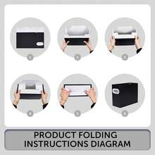 Hanging File Organizer, Cardboard File Folder Organizer For Letter Size, Desk Documents Storage Box, Portable File Folder Holder Boxes For Office, Home, Schoolsss, Only Box.(2 Packs),LetterSize-2Packs,Blue - Blue - View 5