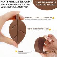 Lumbor37 Tope de Puerta 6 PiezasCuña De Goma Cuña de Goma de Hoja Seguros Cuñas de Puerta Marrón - Marrn oscuro - Ver 2